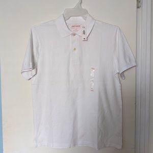 Joe fresh white polo shirt size medium